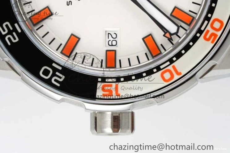 MIROTIME 1225 Aquatimer Automatic SS RSF 1:1 Best Edition White Orange Dial on Black Rubber Strap A Supportive 7069